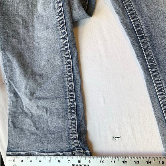 Sexy Couture Women Jeans size 17 Blue Mid Rise Straight Leg Slightly Flared - Picture 6 of 13